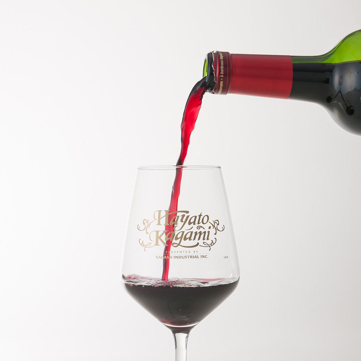 キャンセル再販分】加賀美ハヤト フランス産ボルドー赤白ロゼワインとオリジナルロゴ入りグラスセット 【SHINY銀】 – いろはにワイン
